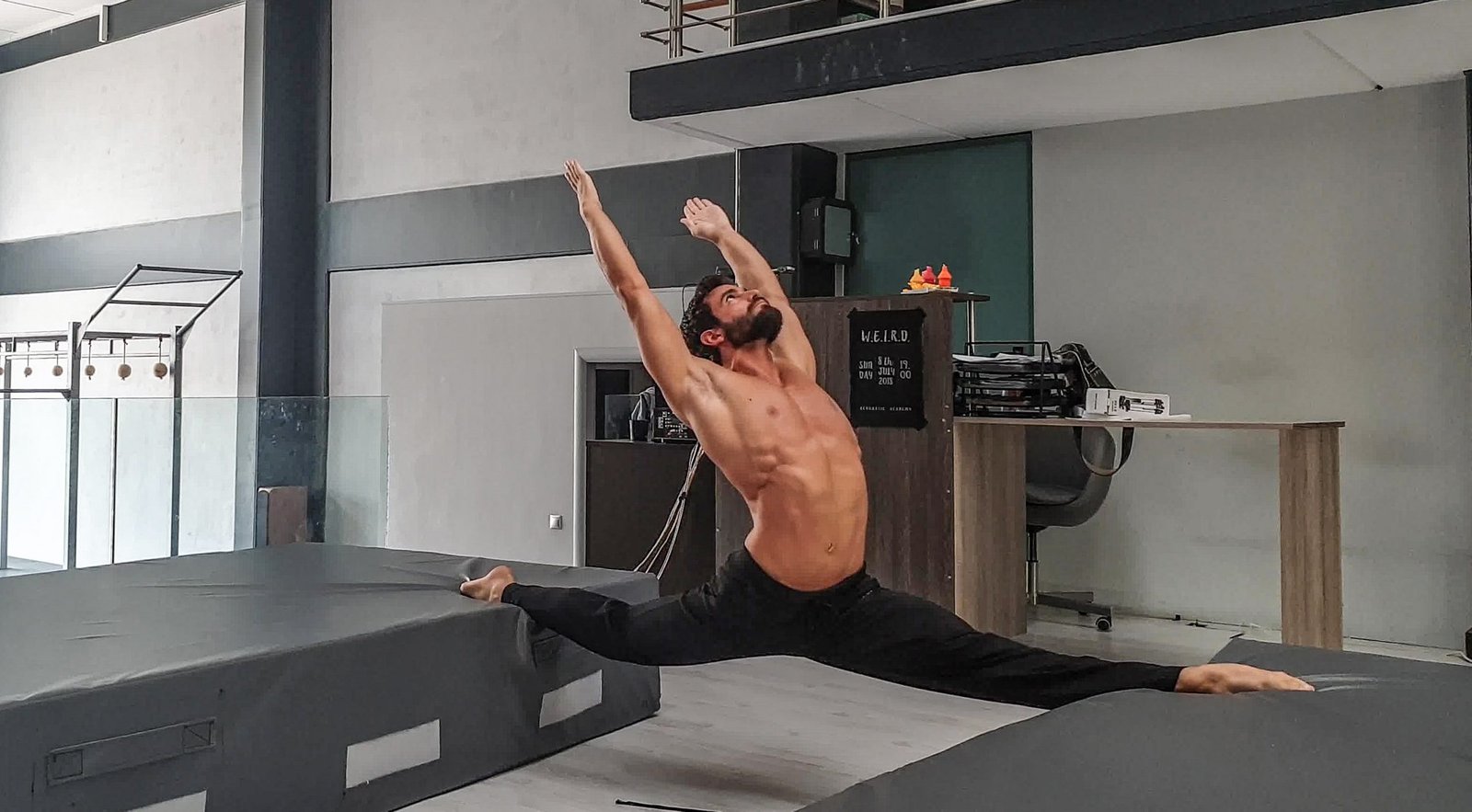 stretching